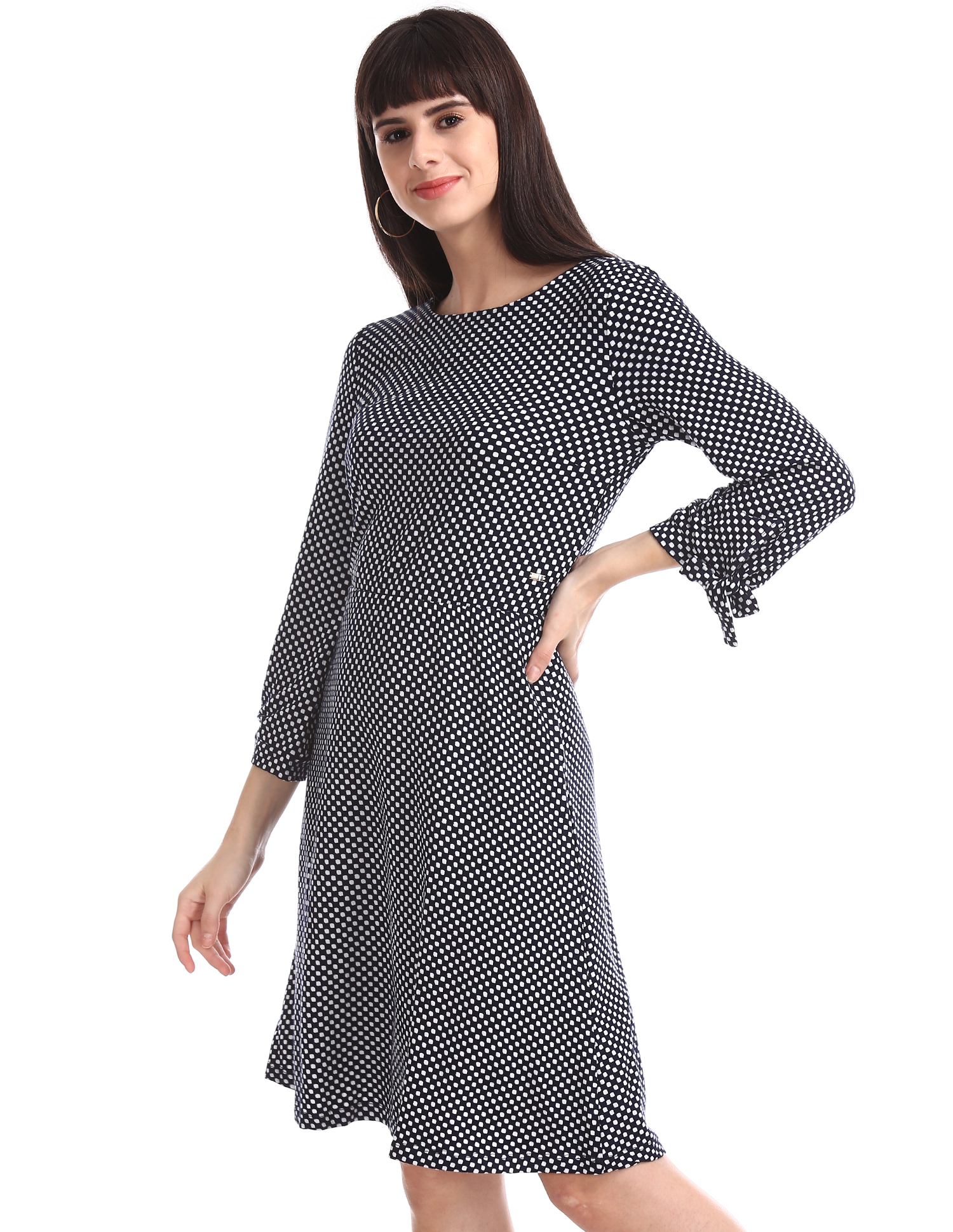 U.S. Polo Assn. Women Casual Wear Printed Dress